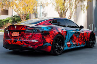design professional car wrap, van wrap any vehicle wrap