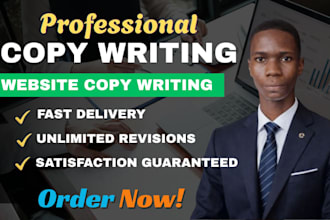 be your sales page copy writer and write high converting website content