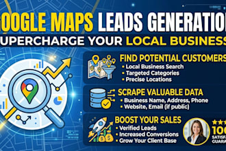 scrape google map data for lead generation, data extraction