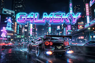 create a custom dark synthwave or cyberpunk track