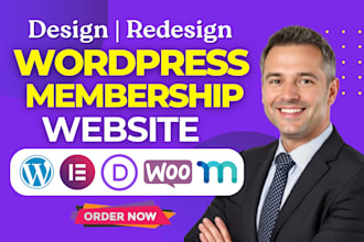 build wordpress membership website subscription paywall lms
