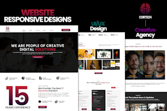 create a modern website uiux design and mobile app