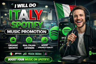 do professional italy spotify music promotion