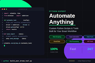 build python automation scripts and custom tools