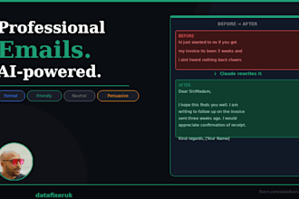 rewrite and polish your emails professionally