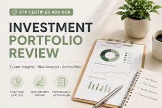 review your investment portfolio and give expert financial advice