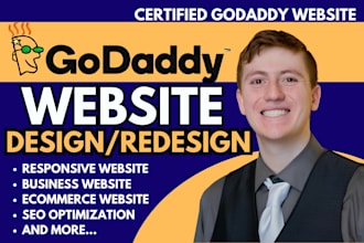 design godaddy website, godaddy website redesign godaddy SEO website development