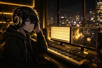 write and produce original japanese anime songs for your debut project