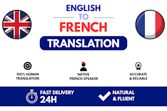 translate your english content into natural, fluent french