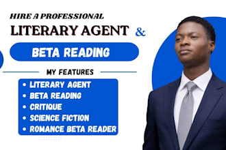 beta read and critique romance fiction for literary agent