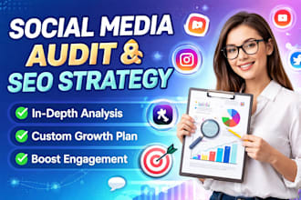 do a professional social media audit and seo strategy for growth
