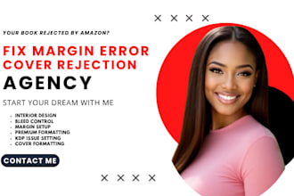 fix ingramspark margin error, cover resize, bleed and kdp issues