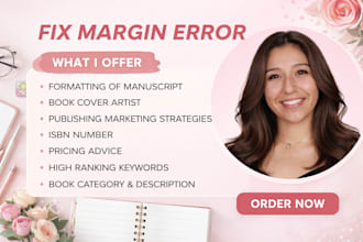 fix ingramspark margin error, cover resize, bleed and kdp issues
