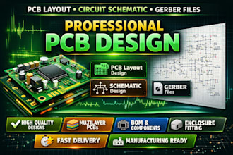 design professional circuit pcb board,pcb schematics,and pcb layout