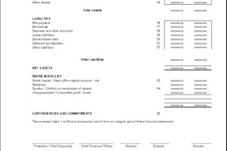 prepare complete set of financial statements with notes
