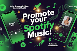 promote german spotify track or album, spotify music to grow spotify streams
