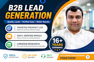 do professional b2b lead generation and targeted sales prospecting
