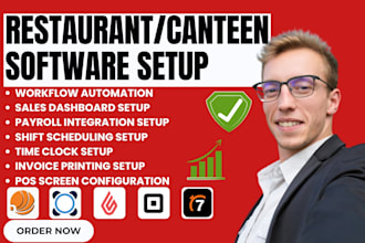 professionally setup restaurant software 7shift square rezku lavu menudrive resy