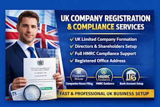 register UK company and handle company formation with full compliance