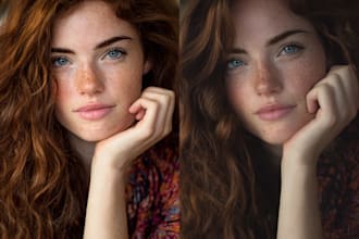do headshot retouch, portrait retouch, natural skin retouching