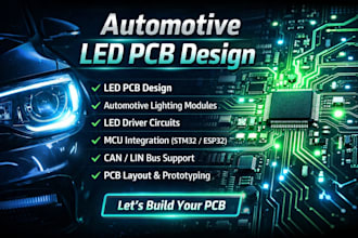 do custom automotive led pcb for headlights, tail lights and lighting module