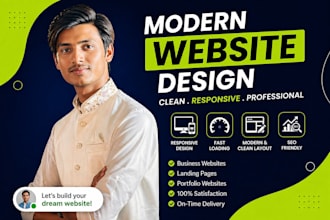 design a modern business website with responsive layout