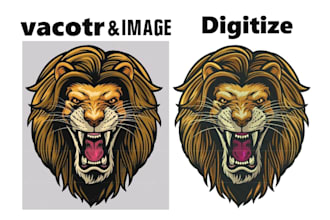 digitize image into embroidery digitizing in 1 hour