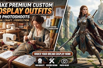 make premium custom cosplay outfits for photoshoots
