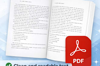 clean old scanned book pages and create a clear PDF
