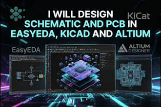 design schematic and pcb in easyeda kicad and altium