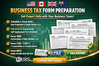 be your business tax forms consultant for irs filings