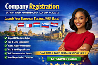 do company registration latvia malta luxembourg slovenia croatia business setup