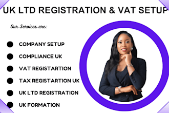 register UK ltd company, vat registration and business setup