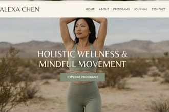 build wix spiritual healing website meditation coach website holistic website