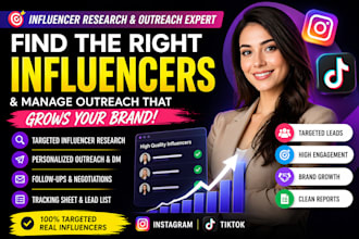 build targeted influencer lists and manage outreach on instagram and tiktok