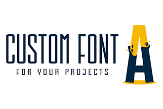 create typography custom font design