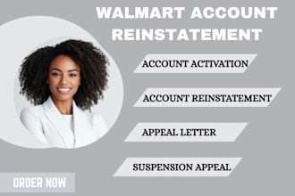 reactivate, activate and terminate walmart suspension account appeal letter poa