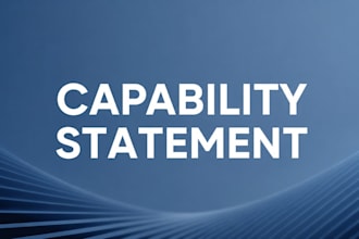 design a capability statement that suits your company