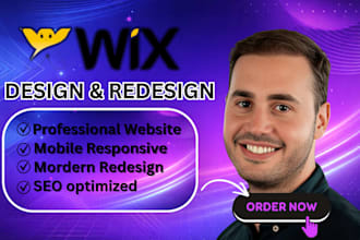 redesign your wix website to be mordern responsive and high converting