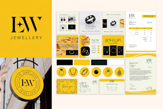 design logo, business branding kit, brand kit and brand identity design