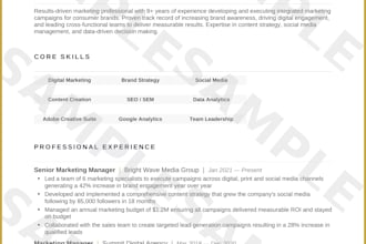 design a professional ats friendly resume