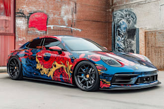 design a custom vehicle wrap, cars, pickups, trailers