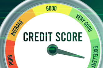 fix credit, remove inquiry, late payment, collections, charge off on 3 bureau