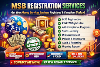 handle US msb registration with fincen