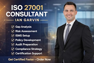 be your expert iso 27001 consultant for certification and audit