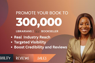 list and promote your book to 300,000 booksellers librarians, and reviewers