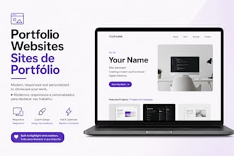 create a modern portfolio website for photographers