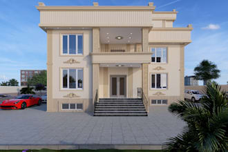design exterior and 3d render for residential and commercial buildings
