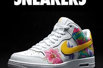 custom paint your sneakers with unique 1990s graffiti art