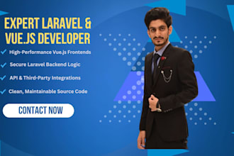 develop a saas application or CRM using laravel and vue js